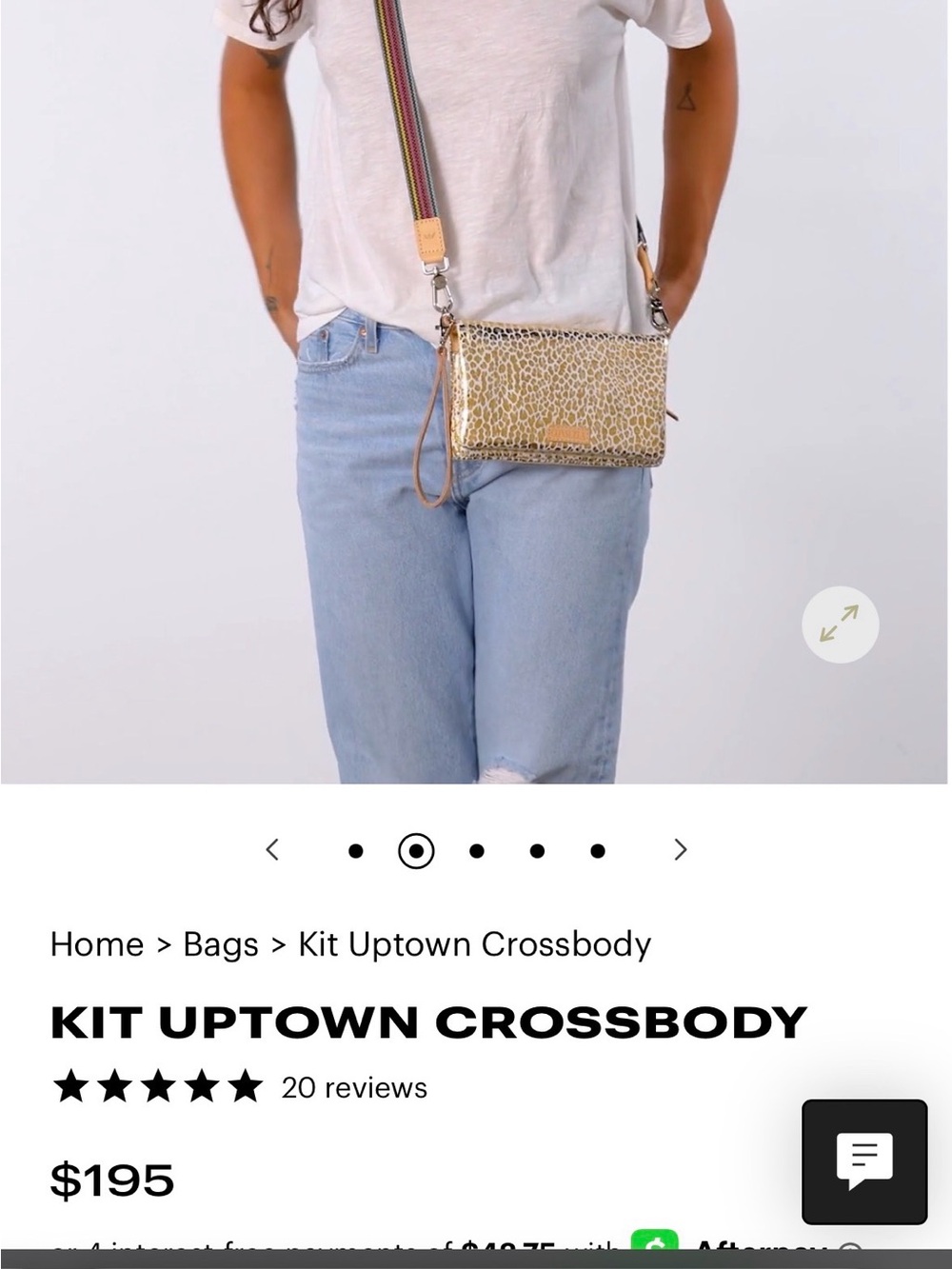 Consuela Kit Uptown Crossbody - Gold Leopard